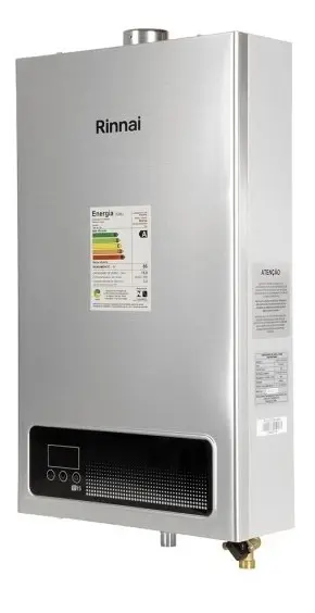 Aquecedor de água a gás Rinnai instalado pela HNG Gás Soluções